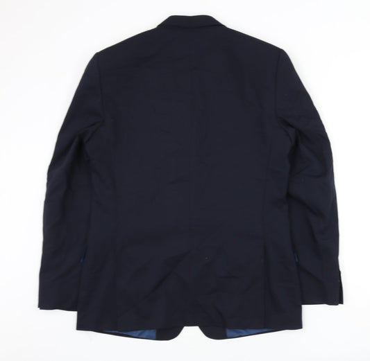 Mens UK Size 42 Marks and Spencer Regular Blue Suit Jacket
