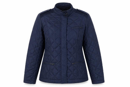 Womens UK Size 12 French Connection Blue Quilted Coat