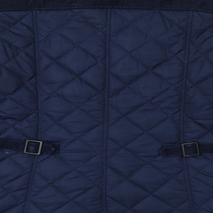 Womens UK Size 12 French Connection Blue Quilted Coat