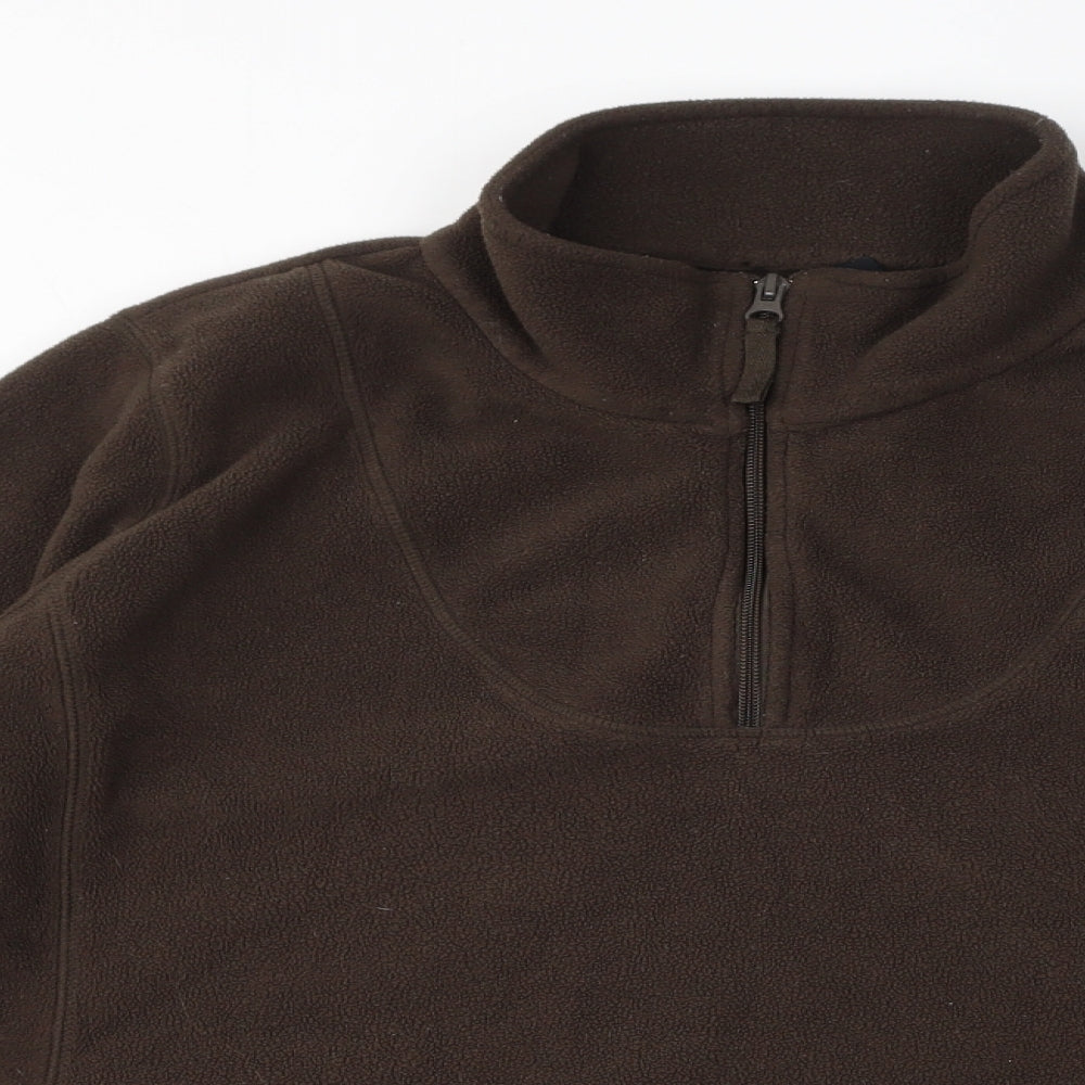 Essential Womens Brown Polyester Pullover Sweatshirt Size XL Pullover
