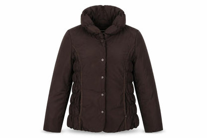 CMP Womens Brown Quilted Jacket Size 10 Button