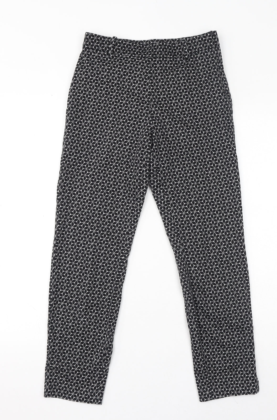 Womens UK Size 6 H&M Regular Fit  Black Trousers