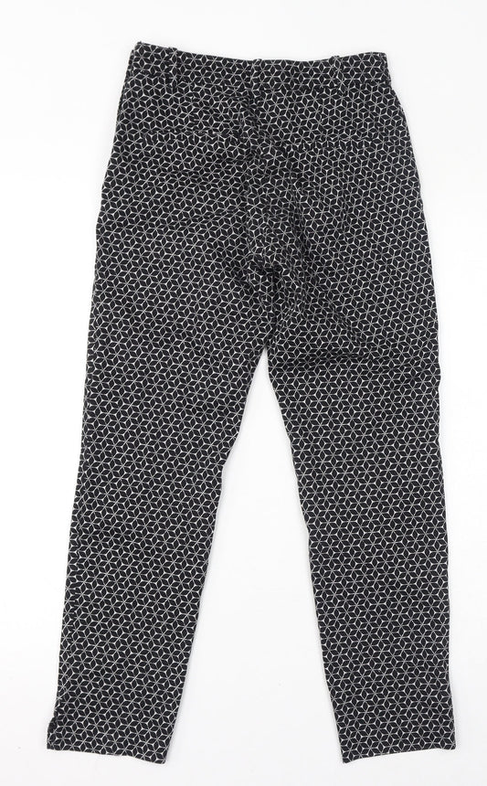Womens UK Size 6 H&M Regular Fit  Black Trousers