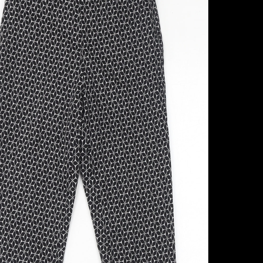 Womens UK Size 6 H&M Regular Fit  Black Trousers