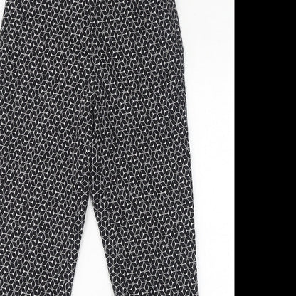 Womens UK Size 6 H&M Regular Fit  Black Trousers