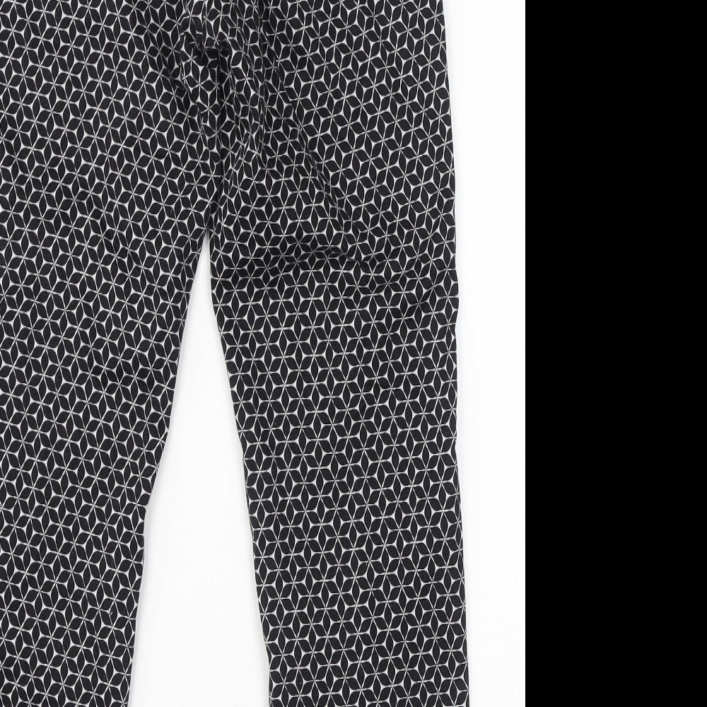 Womens UK Size 6 H&M Regular Fit  Black Trousers