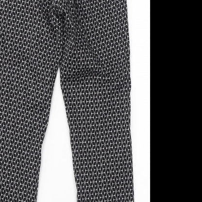 Womens UK Size 6 H&M Regular Fit  Black Trousers