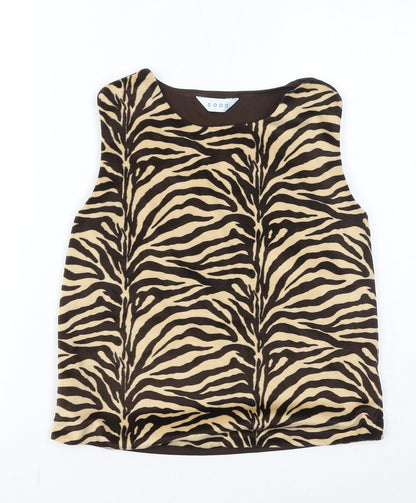 Womens UK Size 12 Soon Brown Basic Tank