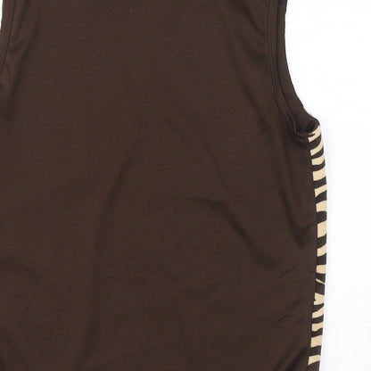 Womens UK Size 12 Soon Brown Basic Tank