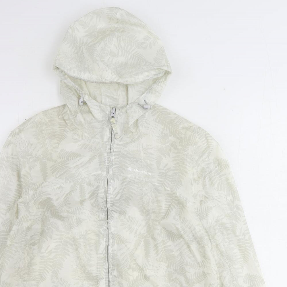Womens UK Size S Quechua Beige Rain Coat