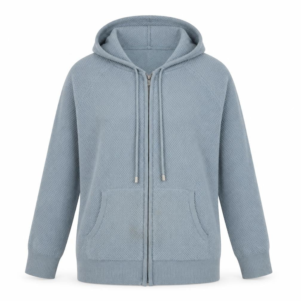 Womens UK Size M Marks and Spencer Blue Full Zip Jumper