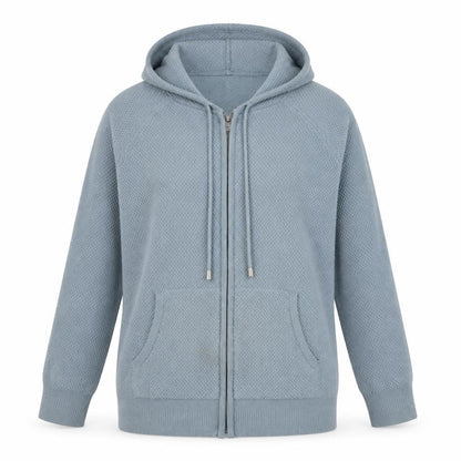 Womens UK Size M Marks and Spencer Blue Full Zip Jumper