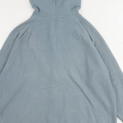 Womens UK Size M Marks and Spencer Blue Full Zip Jumper
