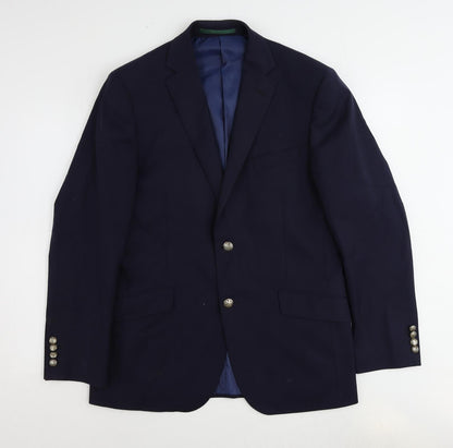 Mens UK Size 40 Marks and Spencer Regular Blue Suit Jacket