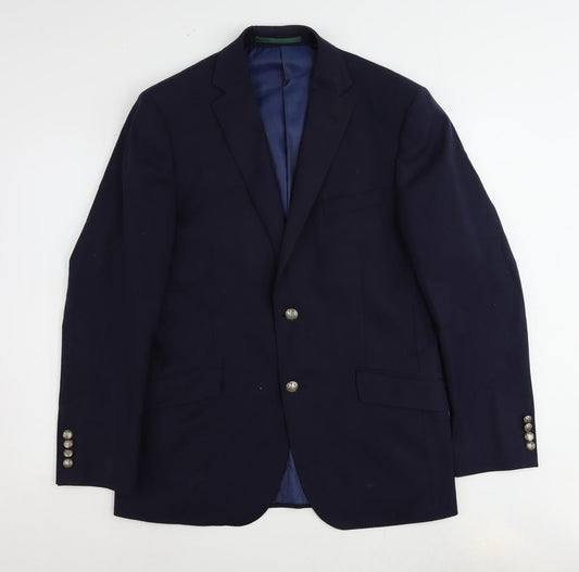 Mens UK Size 40 Marks and Spencer Regular Blue Suit Jacket