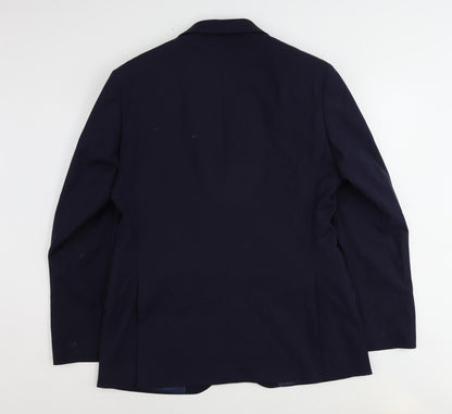 Mens UK Size 40 Marks and Spencer Regular Blue Suit Jacket