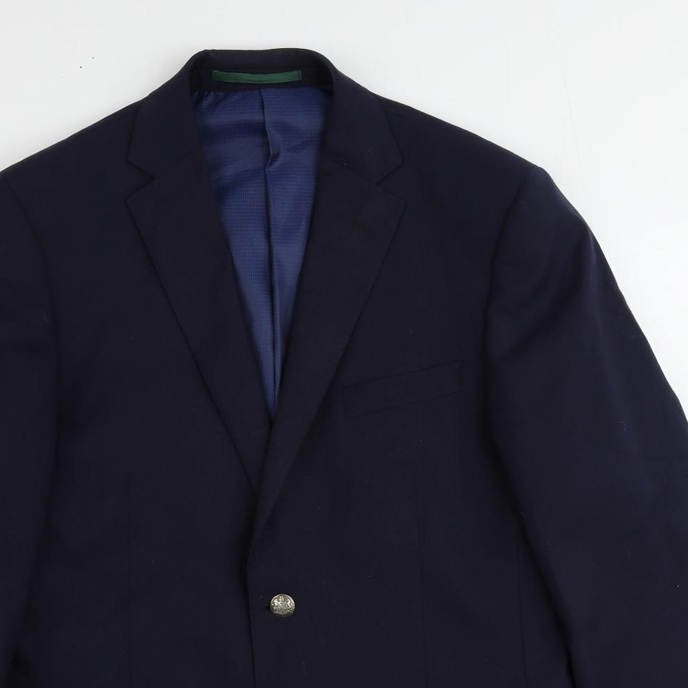 Mens UK Size 40 Marks and Spencer Regular Blue Suit Jacket