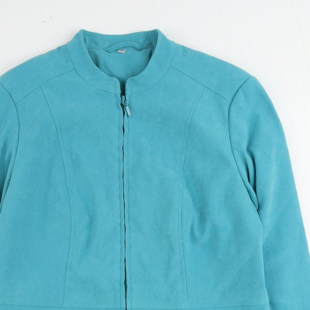 Womens UK Size 12 EWM Blue Jacket