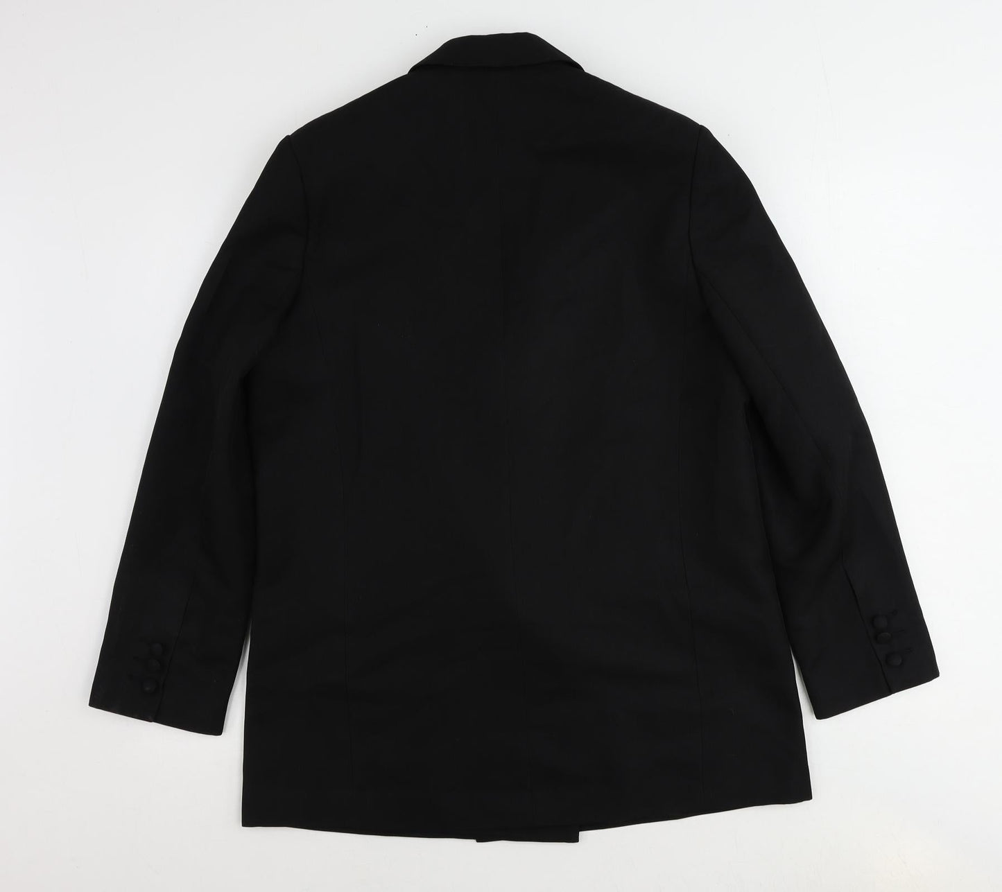ASOS Womens Black Polyester Jacket Suit Jacket Size 10