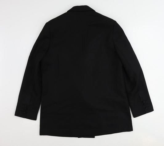 ASOS Womens Black Polyester Jacket Suit Jacket Size 10