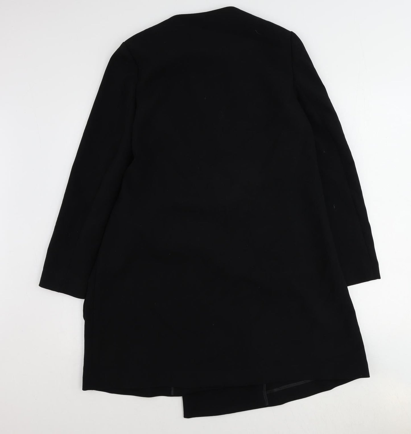 Womens UK Size 10 Marks and Spencer Black Overcoat