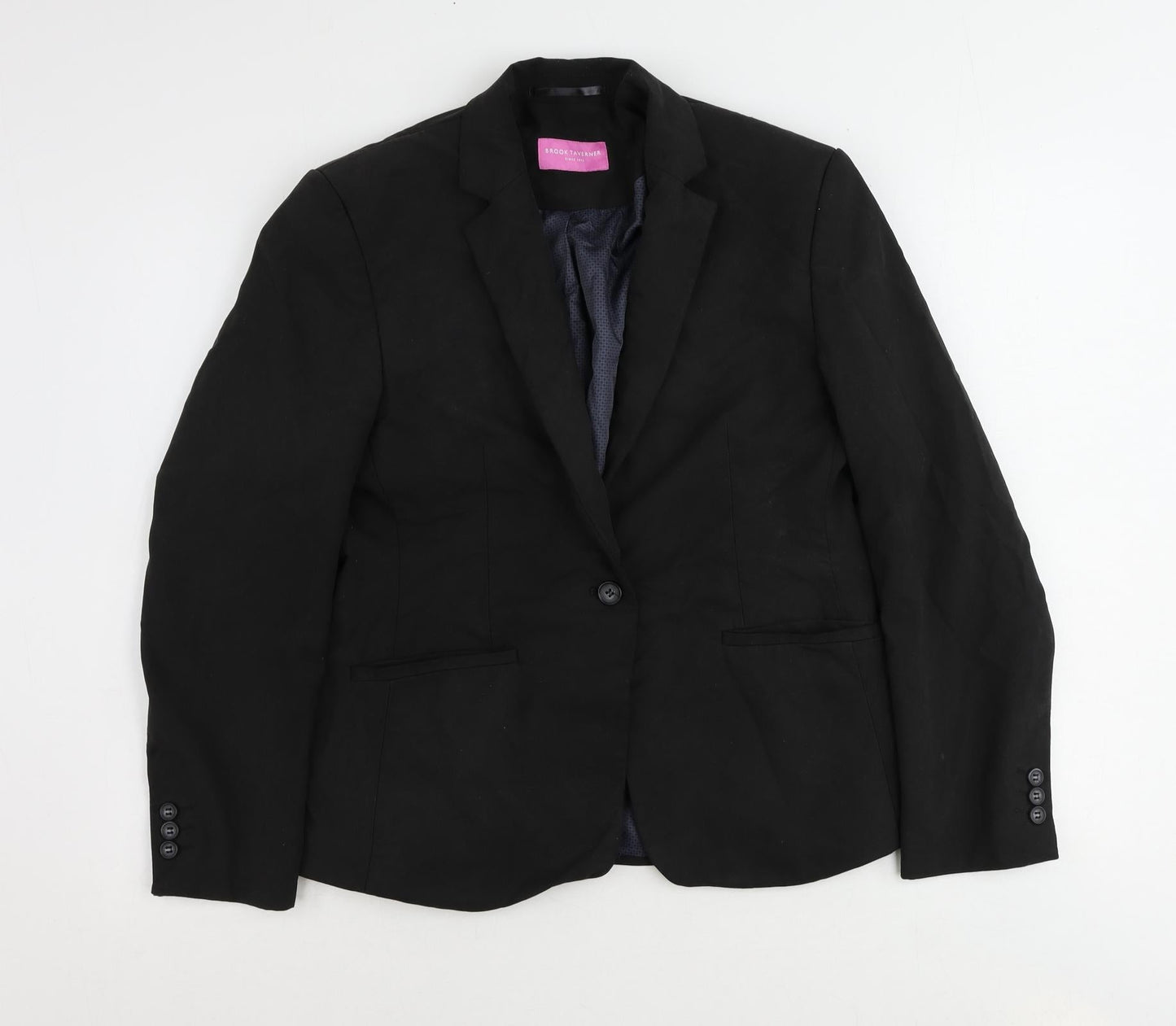 Womens UK Size 14 Brook Taverner Black Jacket