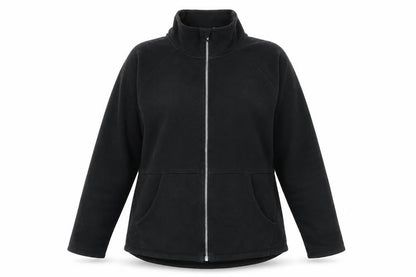 Skechers Womens Black Cotton Full Zip Sweatshirt Size L Pullover - Pockets