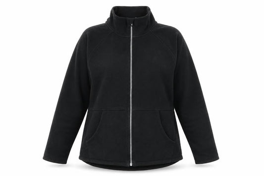 Skechers Womens Black Cotton Full Zip Sweatshirt Size L Pullover - Pockets