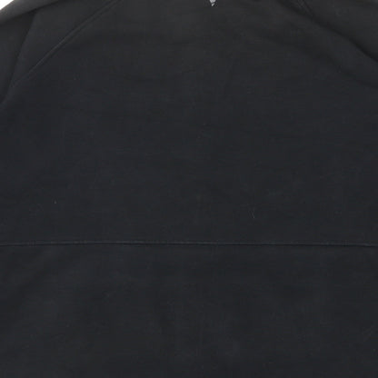 Skechers Womens Black Cotton Full Zip Sweatshirt Size L Pullover - Pockets