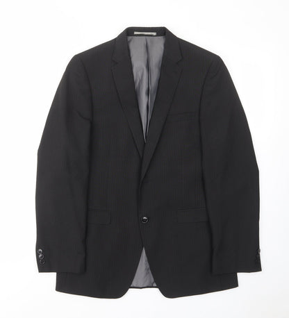 Mens UK Size 38 Marks and Spencer Regular Black Suit Jacket