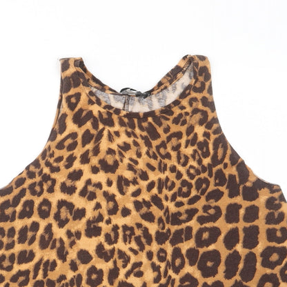 Womens UK Size 8 ASOS Brown Camisole Tank