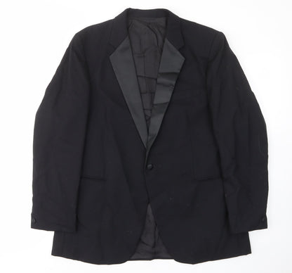 Mens UK Size 42 St.michael Regular Black Suit Jacket