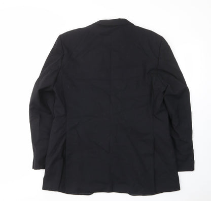 Mens UK Size 42 St.michael Regular Black Suit Jacket