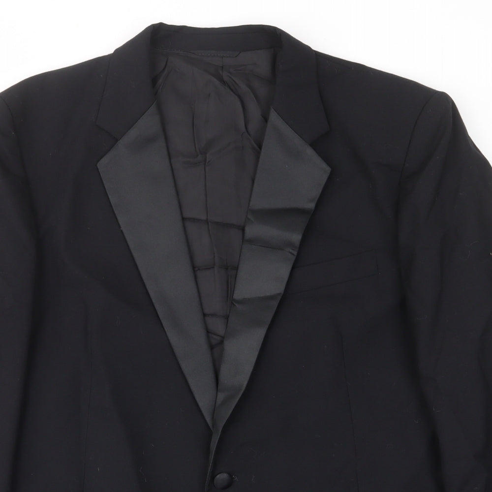 Mens UK Size 42 St.michael Regular Black Suit Jacket