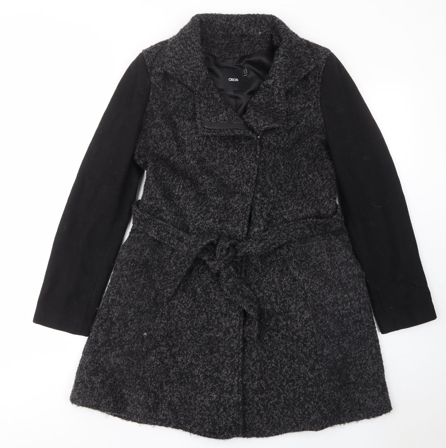Womens UK Size 10 ASOS Grey Overcoat