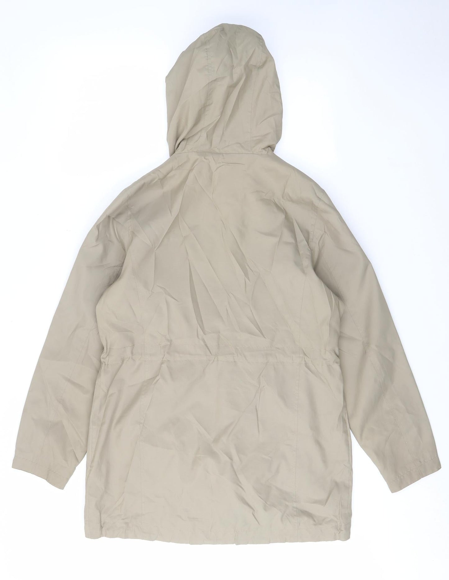 Maine Womens Green Jacket Size 12 Zip - Zip Pocket, Logo, Embroided