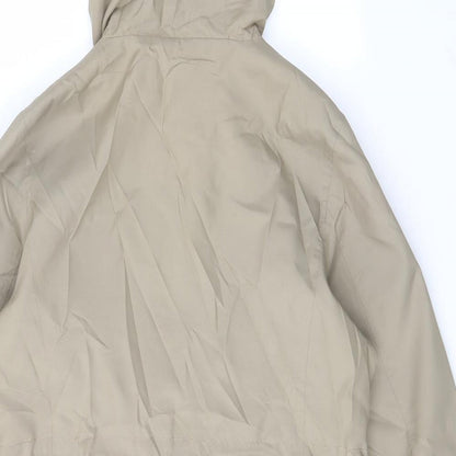 Maine Womens Green Jacket Size 12 Zip - Zip Pocket, Logo, Embroided