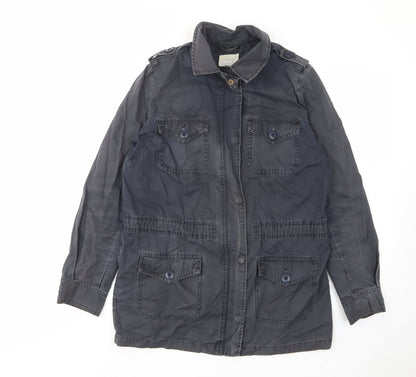 Womens UK Size 12 Oasis Blue Military Jacket