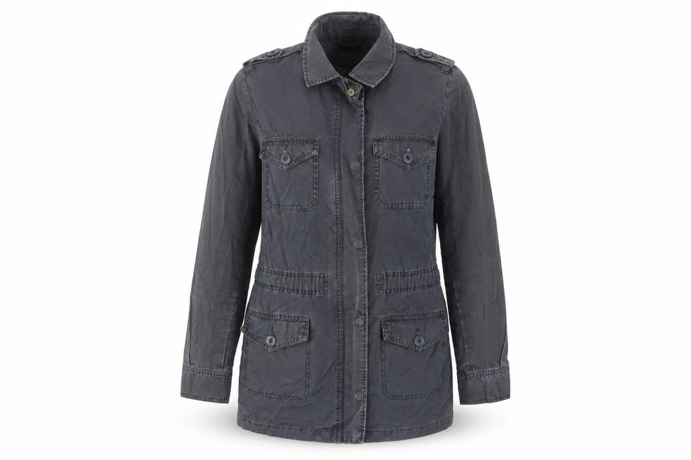 Womens UK Size 12 Oasis Blue Military Jacket