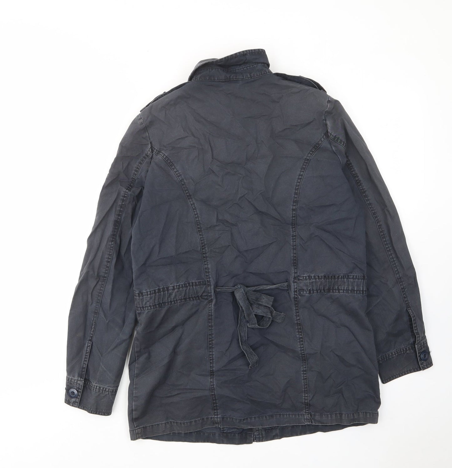 Womens UK Size 12 Oasis Blue Military Jacket