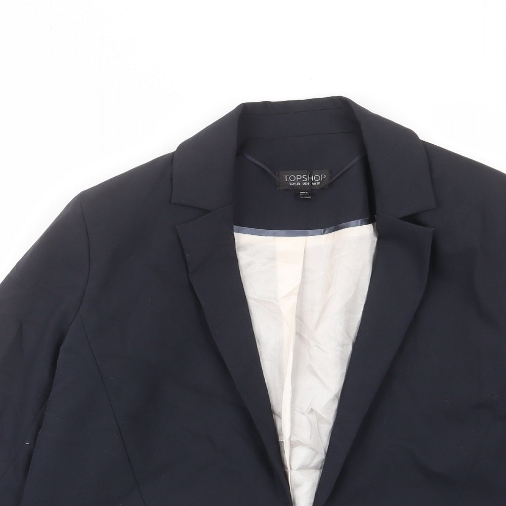 Womens UK Size 10 Topshop Blue Jacket