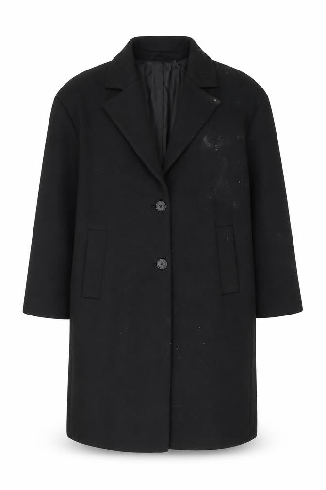 Womens UK Size 18 ASOS Black Overcoat