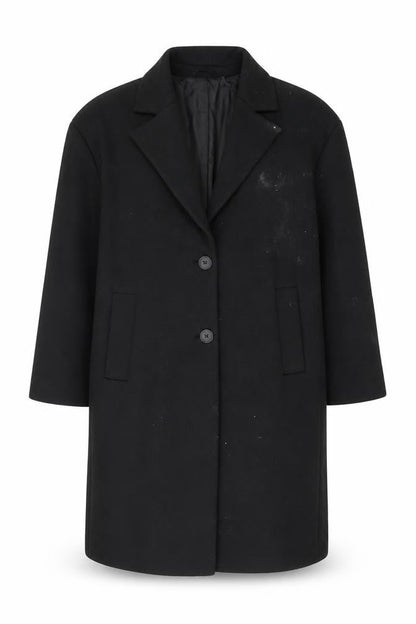 Womens UK Size 18 ASOS Black Overcoat