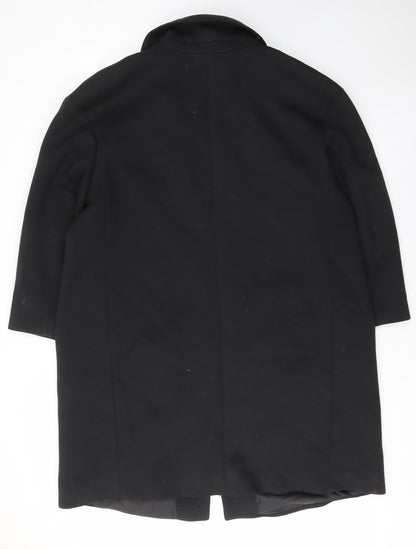Womens UK Size 18 ASOS Black Overcoat