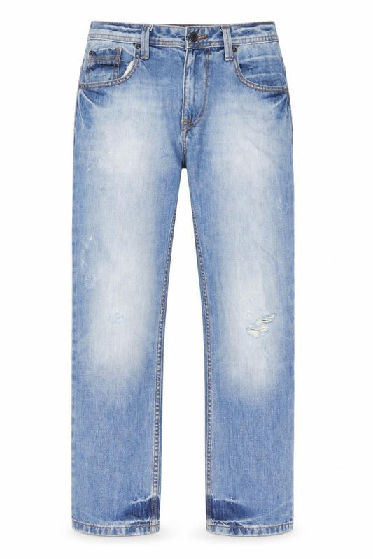 Mens UK Size 34 in Burton Slim Fit Straight Blue Jeans