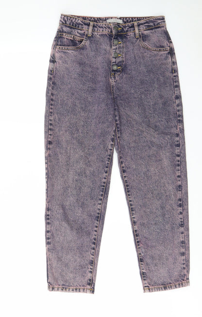 Womens UK Size 10 Stradivarius Regular Fit Straight Blue Jeans