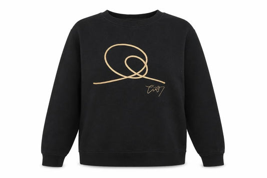 TW Seven Womens Black Cotton Pullover Sweatshirt Size XS Pullover