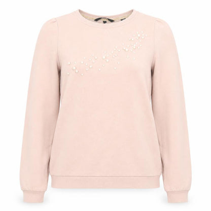 VERO MODA Womens Pink Polyester Pullover Sweatshirt Size S Pullover - Pearls