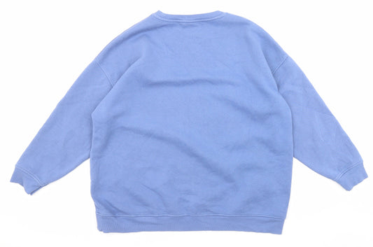 Womens UK Size 12 Disney Blue Pullover Sweatshirt