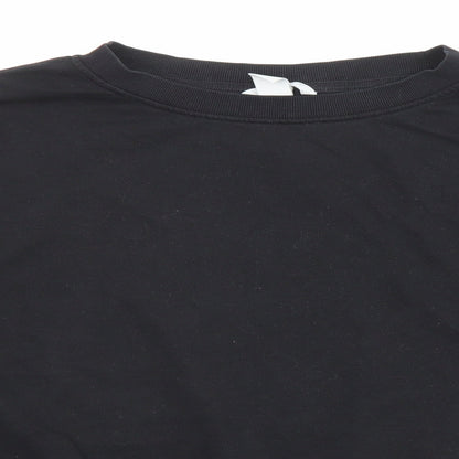 H&M Womens Black Cotton Pullover Sweatshirt Size M Pullover